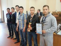 Награждение победителей чемпионата по мини-футболу