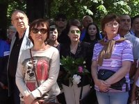 Открытие мемориала памяти погибших от авиаудара ВСУ