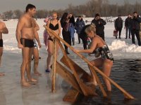 Празднование Крещения Господня на Луганском море