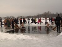 Празднование Крещения Господня на Луганском море